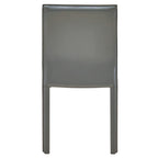 Gervin Recycled Leather Chair,Set of 2