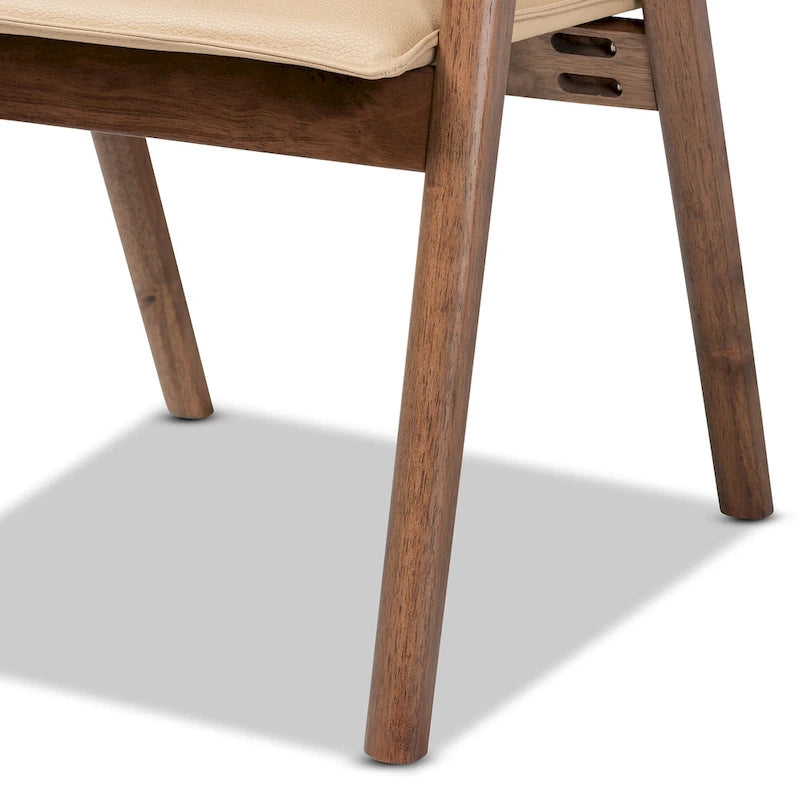 Marcena Mid-Century Modern 7-Piece Dining Set