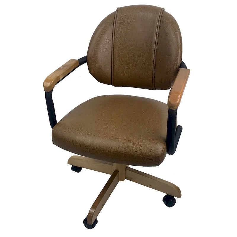 Swivel Tilt Kitchen Caster Chair with Wheels M-79 - 18 inch Seat