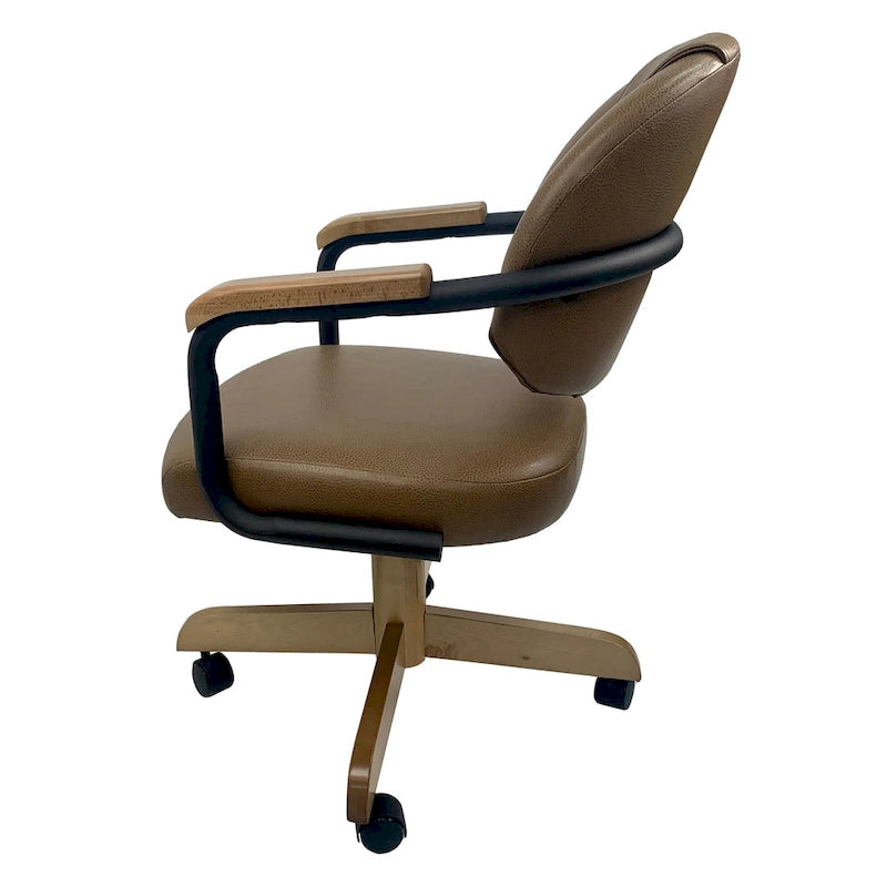 Swivel Tilt Kitchen Caster Chair with Wheels M-79 - 18 inch Seat