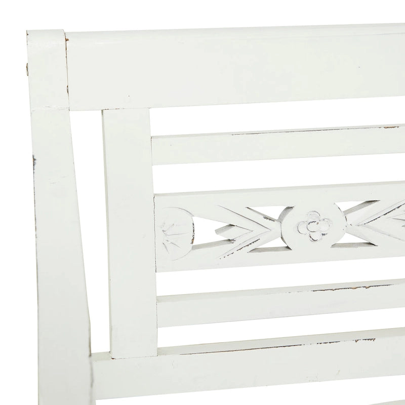 Wood Bench - White -  - 22Wx40Lx36H