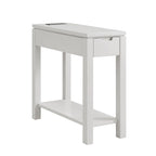 Leick Home Charging Cade Wood Side Table with Drawer