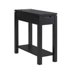 Leick Home Charging Cade Wood Side Table with Drawer