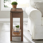 Leick Home Charging Cade Wood Side Table with Drawer