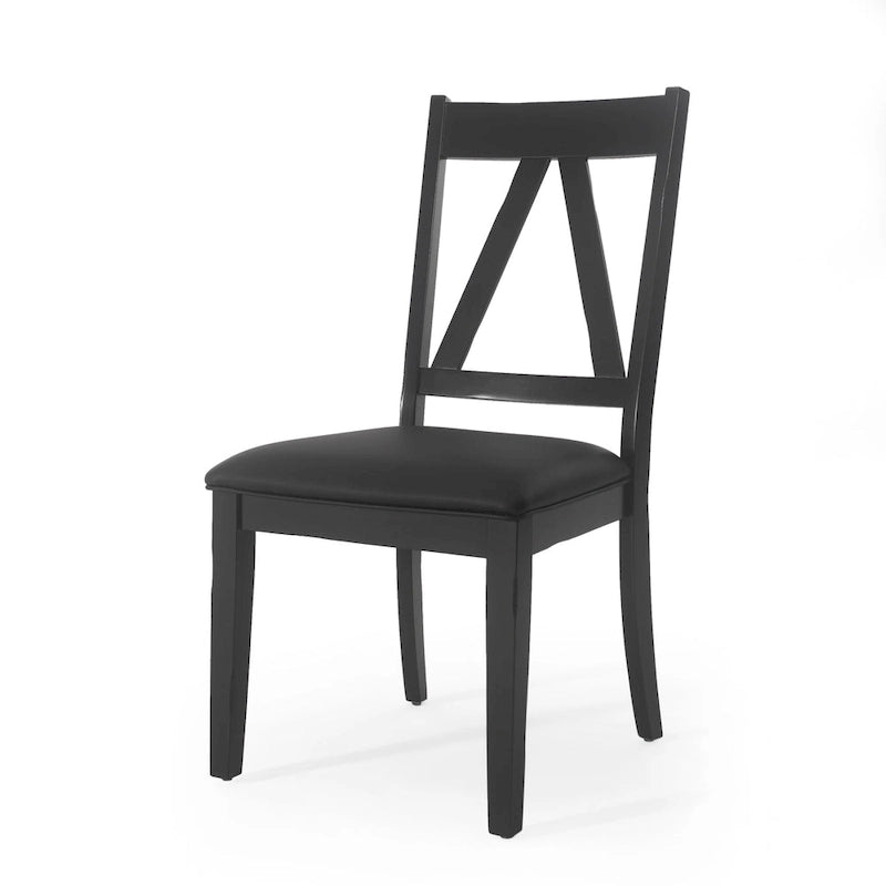 Fairgreens Farmhouse Upholstered Wood Dining Chairs (Set of 2) by Christopher Knight Home - 20.00 L x 22.75 W x 39.00 H
