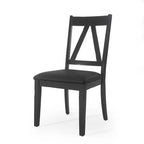 Fairgreens Farmhouse Upholstered Wood Dining Chairs (Set of 2) by Christopher Knight Home - 20.00 L x 22.75 W x 39.00 H
