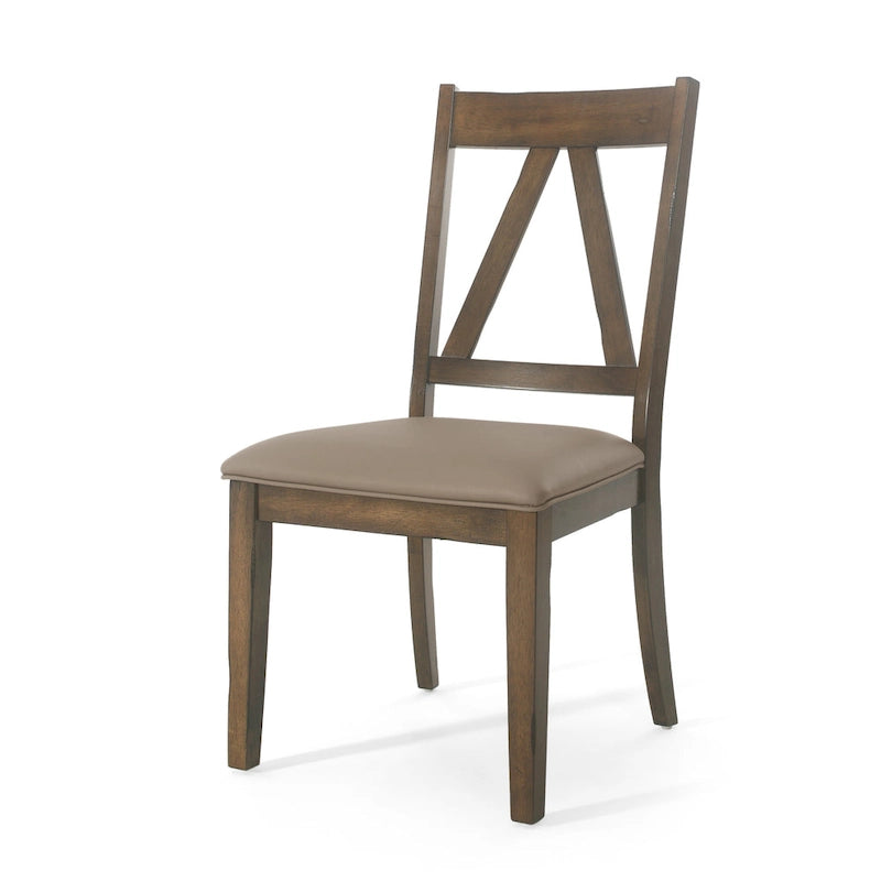 Fairgreens Farmhouse Upholstered Wood Dining Chairs (Set of 2) by Christopher Knight Home - 20.00 L x 22.75 W x 39.00 H