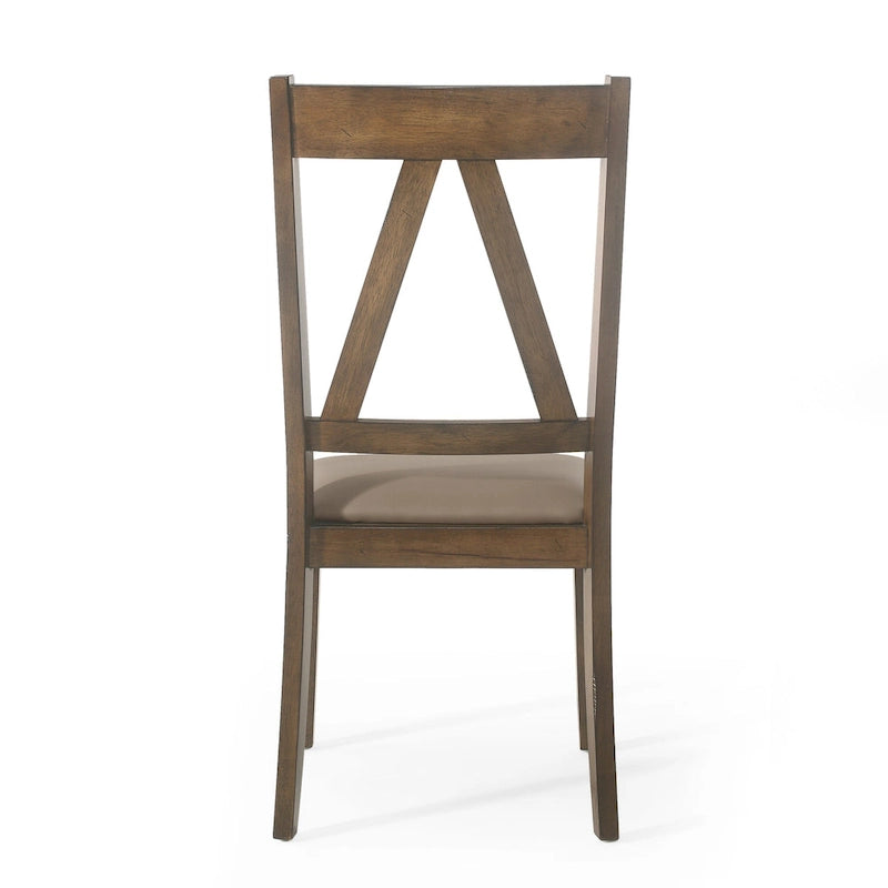 Fairgreens Farmhouse Upholstered Wood Dining Chairs (Set of 2) by Christopher Knight Home - 20.00 L x 22.75 W x 39.00 H