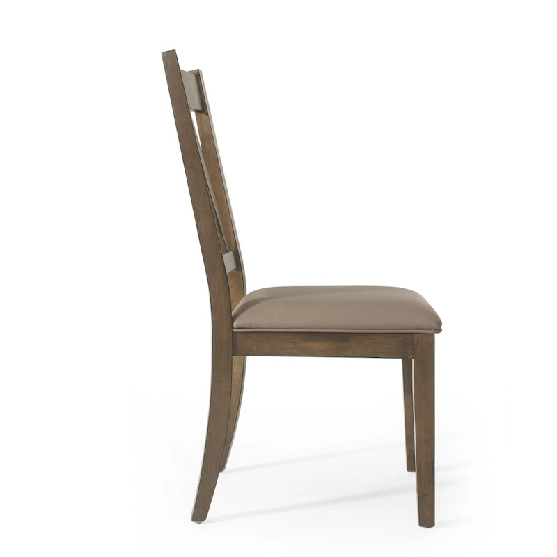 Fairgreens Farmhouse Upholstered Wood Dining Chairs (Set of 2) by Christopher Knight Home - 20.00 L x 22.75 W x 39.00 H