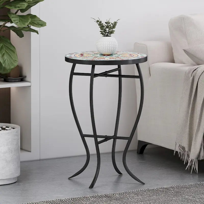 Lansdowne Indoor Side Table with Tile Top by Christopher Knight Home