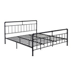Industrial King Bed Frame - Black/Hammered Copper