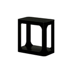 25-inch Rectangular Side Table with Storage Shelf