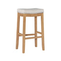 Linon Willamette Rustic Striped Cream Bar Stool