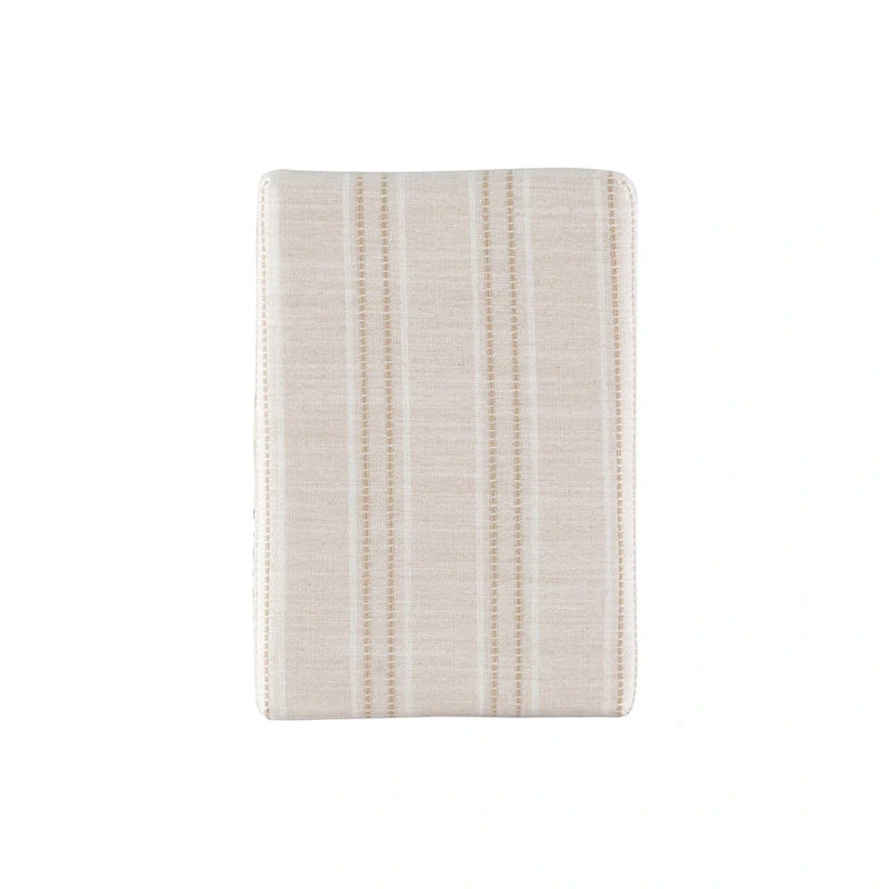 Linon Willamette Rustic Striped Cream Bar Stool