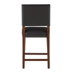 Linon Durlesti 24-inch Black Faux Leather Counter Stool
