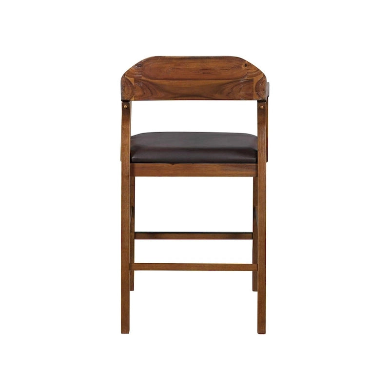 Rasmus Wood Counter or Bar Stool
