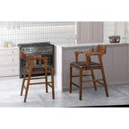 Rasmus Wood Counter or Bar Stool