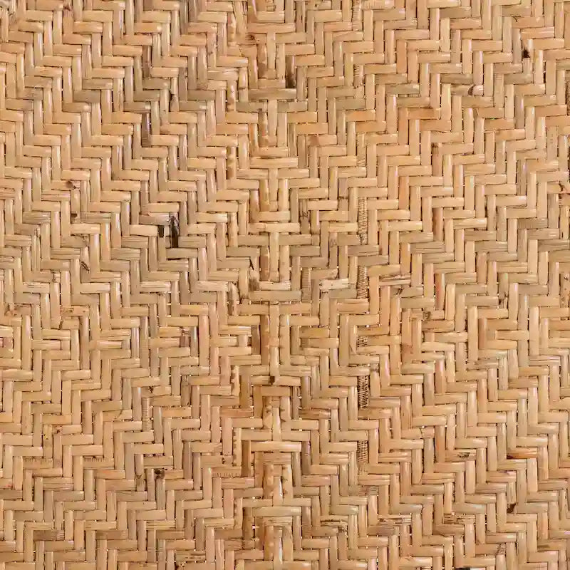 Adrena Modern Bohemian Natural Brown Rattan Stool