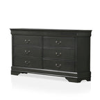 Lavina Transitional 2-piece 8-Drawer Solid Wood Dresser and Mirror Set by Furniture of America