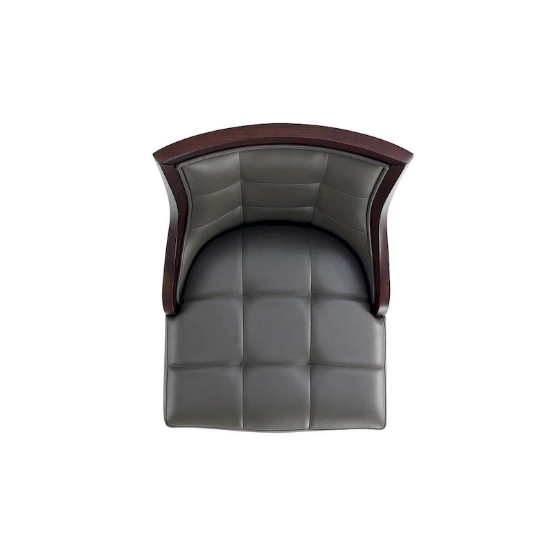 Manhattan Comfort Fifth Avenue 45 in. Walnut Beech Wood Bar Stool (Set of 3)