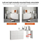Timechee Home Rotating Dresser and Desk 6 Drawer Dresser Vanity Makeup