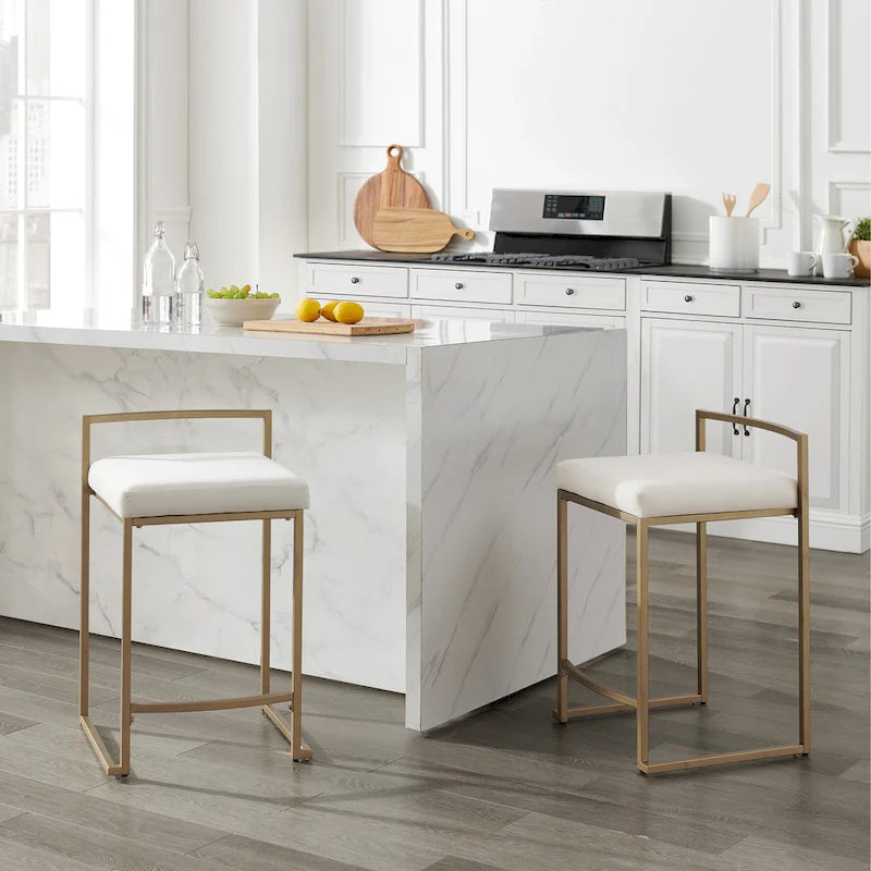 Crosley Harlowe 2Pc Counter Stool Set - 18.75d x 17.5W x 28h