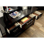 Tass Contemporary Wood 7-Drawer 2-piece Dresser and Mirror Set by Furniture of America