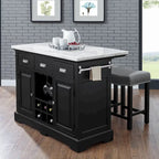 Ariana Kitchen Island 3-Piece Set