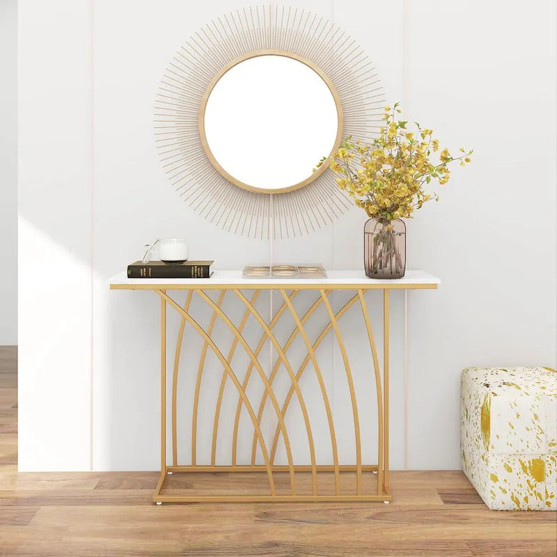 48 Console Table Modern Accent Entryway Table Long End Table