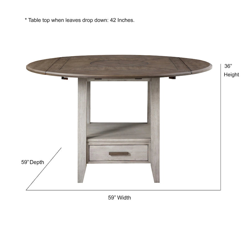 Steve Silver Aldrich 5-piece Drop-leaf Counter Height Dining Set