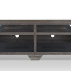 DH BASIC Modern Gray 82 Wide Open Shelf Tiered TV Stand by Denhour
