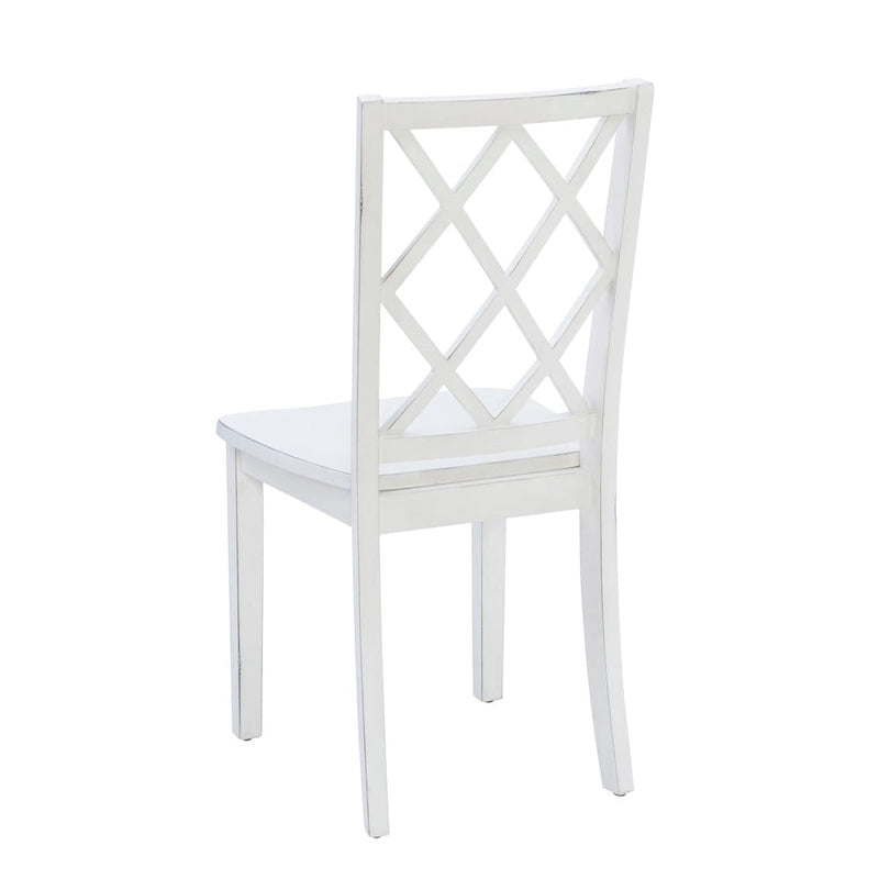 Harrow 5-piece White Farmhouse Dining Set