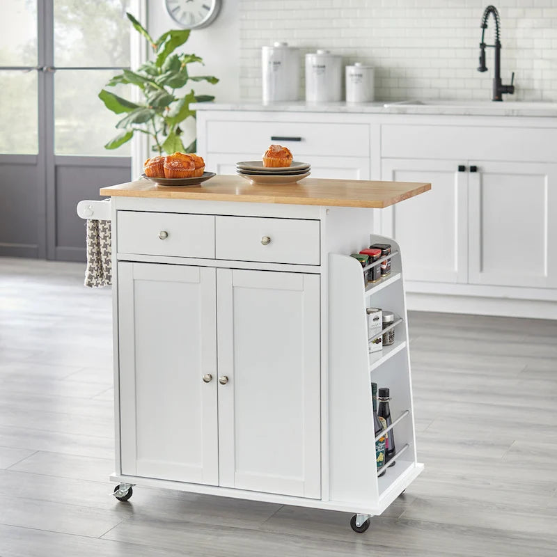  White Sonoma Kitchen Cart