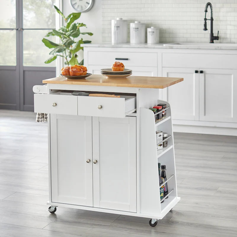 White Sonoma Kitchen Cart