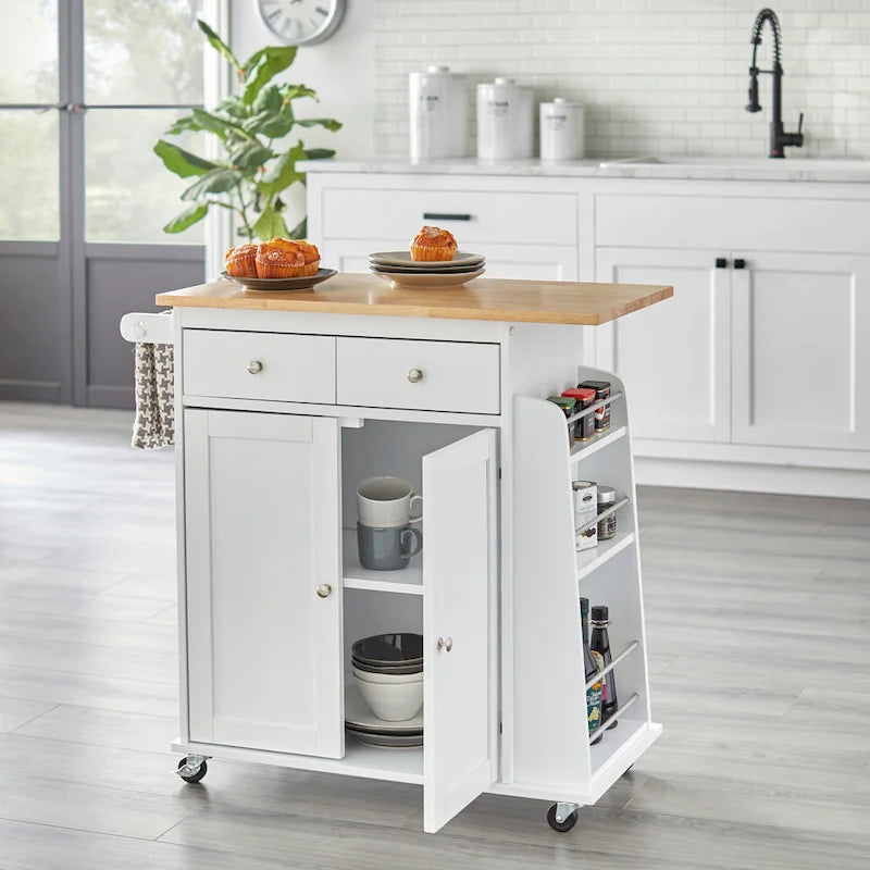 White Sonoma Kitchen Cart