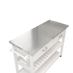 Stainless Steel Top Kicthen Cart With Two Drawers