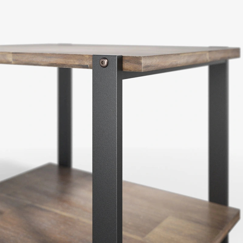 Priage by ZINUS 21 Brown Solid Wood Side Table
