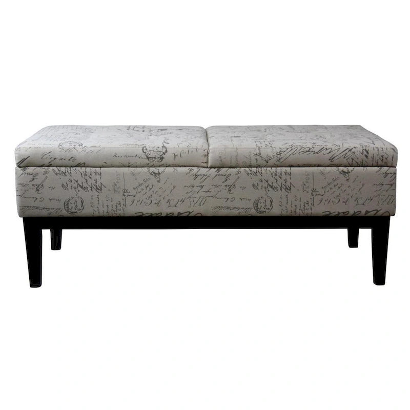 19.5H Old World Dual Lift Storage Bench