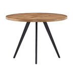 Saki Oak Top Iron Grey Finish Dining Table by iNSPIRE Q Modern