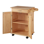 General Line Brown Kitchen Cart - 29' x 19' x 34'