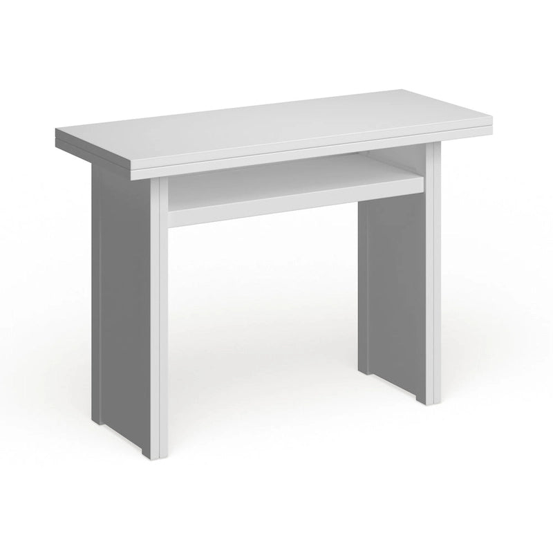 SEI Furniture Kleberg White Convertible Console to Dining Table
