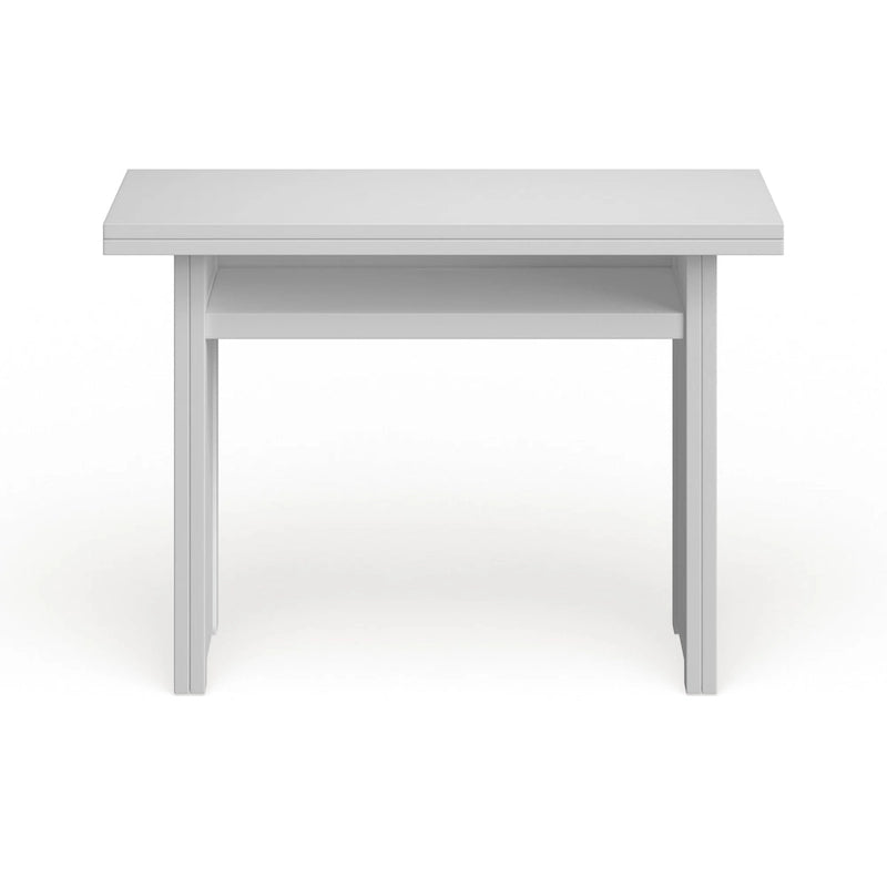 SEI Furniture Kleberg White Convertible Console to Dining Table