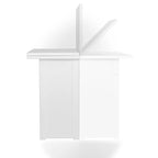 SEI Furniture Kleberg White Convertible Console to Dining Table