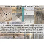 60 Natural A-Frame Console Table