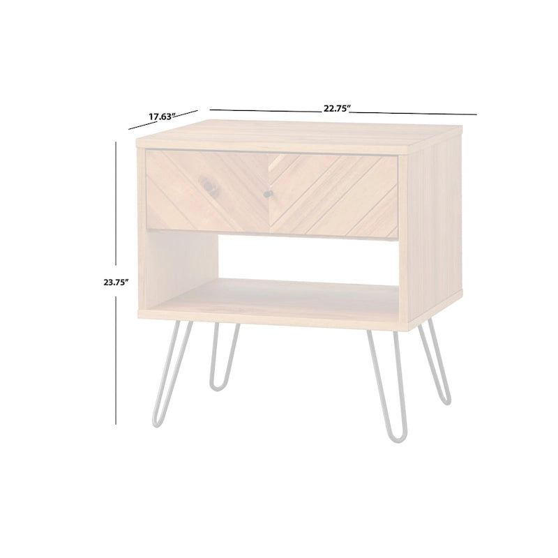 Lifestorey Alexandria 1-Drawer End Table