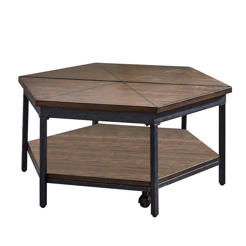 Steve Silver Upton Hexagon Lift Top Coffee Table