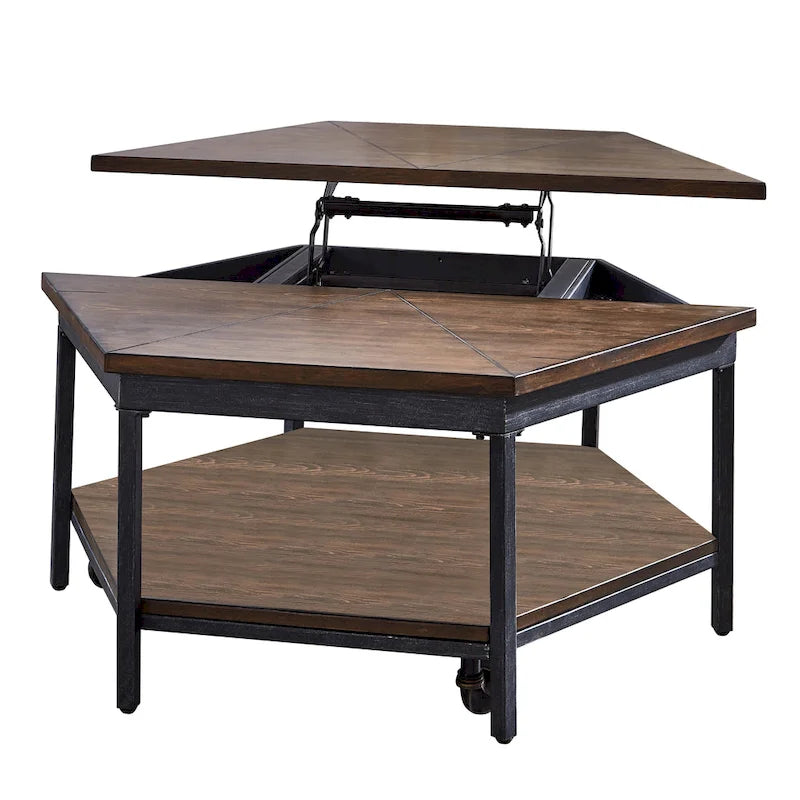 Steve Silver Upton Hexagon Lift Top Coffee Table