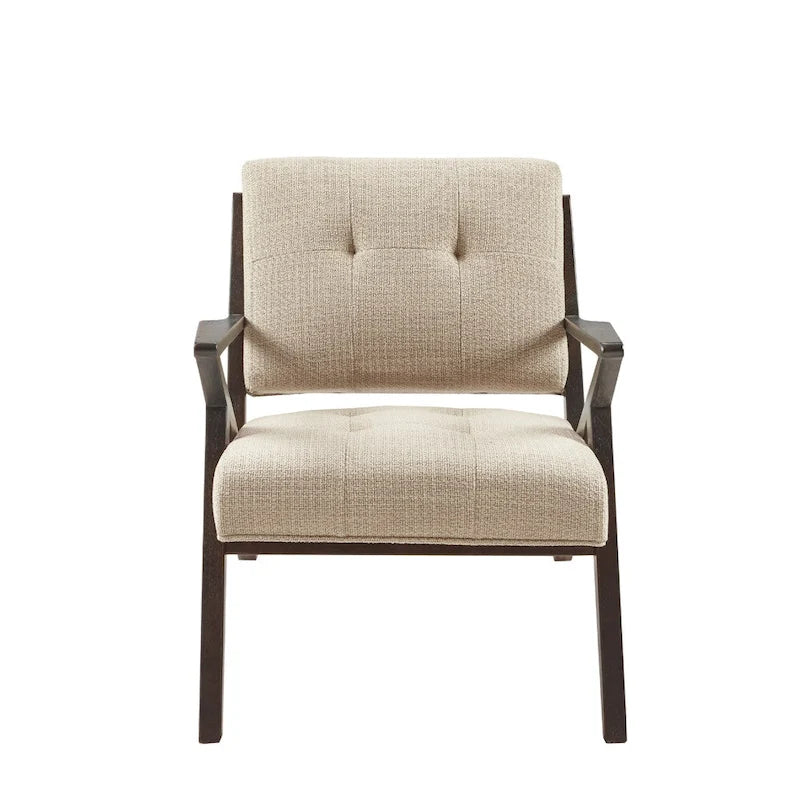 INK+IVY Rocket Upholstered Arm Chair with Angled Wood Frame