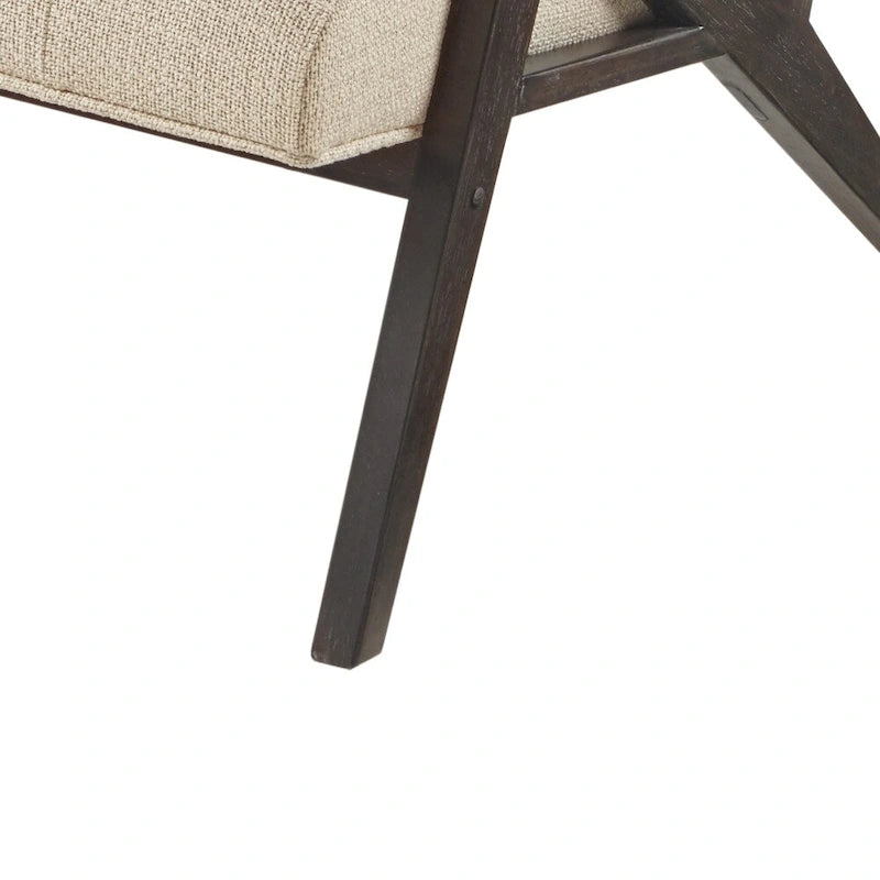 INK+IVY Rocket Upholstered Arm Chair with Angled Wood Frame