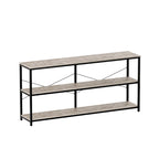 55 Sofa Console Table Narrow Long Console Entryway Table with Storage Shelf TV Stand